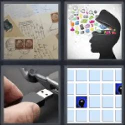 4 pics 1 word stamp|4 Pics 1 Word Postcards, Letters, Stamps .